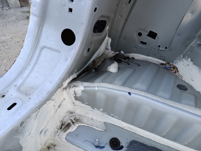 Задняя панель Chevrolet Equinox 18-24 2 части, на кузове, белая, замята