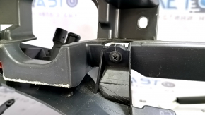 Торпедо передняя панель с AIRBAG Toyota Prius 50 16-18 черная, трещины в креплениях