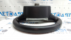 Руль голый Volvo XC90 16-23 кожа черная, без подогрева и лепестков, потерт, царапины