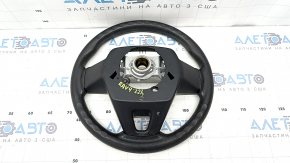 Руль голый Toyota Rav4 19-24 резина черный, без подогрева, потерт, под чистку