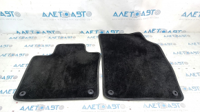 Set covorașe Volvo XC90 16-18 pentru 2 rânduri de scaune, din material textil, negre, pentru curățare