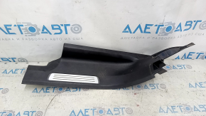 Ornamente prag spate stânga interior Volvo XC90 16-23 cu iluminare din spate, negru, zgârieturi