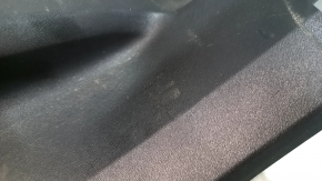 Накладка порога задняя левая внутренняя Volvo XC90 16-23 с подсветкой, черная, царапины