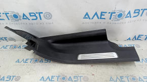 Ornamente prag spate dreapta interior Volvo XC90 16-18 cu iluminare din spate, negru, zgârieturi