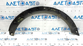 Накладка арки крыла задняя правая Kia Niro 23-26 черный глянец, царапины, надломано крепление, трещина в креплении