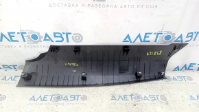 Накладка задней стойки нижняя правая Volvo XC90 16-26 черная, царапины