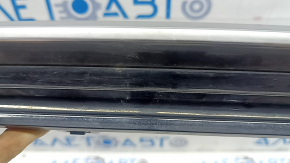 Верхняя решетка переднего бампера в сборе Kia Niro 23-26 HEV, PHEV черный глянец с хром молдингом, песок