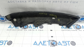 Губа переднего бампера нижняя левая Kia Niro 23-26 HEV, PHEV, царапины, вмятина, надрыв уплотнителя, полезло покрытие