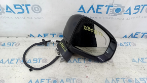 Зеркало боковое правое в сборе Volvo XC90 16-24 15+4 пинов, поворотник, подогрев, автозатемнение, BSM, камера, черное, сколы, царапины