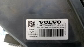Фара передняя левая в сборе Volvo XC90 16-18 LED, паутинка, под полировку