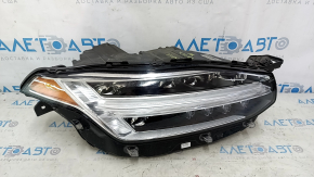 Фара передняя правая в сборе Volvo XC90 16-18 LED, паутинка, царапины, под полировку