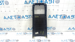 Накладка центральной консоли задняя Kia Niro 23-26 черная, под дефлектор воздуховода, царапины