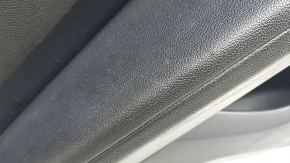 Ornamente ușă spate stânga BMW X3 G01 18-21 piele artificială neagră, inserție din lemn Var.poplar, gri, gri închis