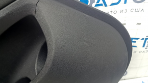 Ornamente ușă spate stânga BMW X3 G01 18-21 piele artificială neagră, inserție din lemn Var.poplar, gri, gri închis
