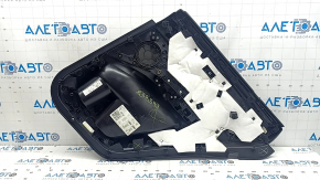 Ornamente ușă spate stânga BMW X3 G01 18-21 piele artificială neagră, inserție din lemn Var.poplar, gri, gri închis