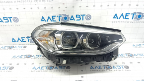 Far dreapta față complet BMW X3 G01 18-21 halogen+LED, cu suport, zgârieturi