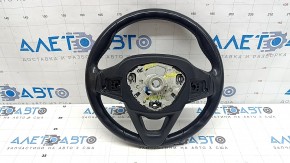 Руль голый BMW X3 G01 18-24 кожа, черный, с подогревом, под лепестки, царапины, потерт, расклеился, надрывы