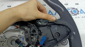 Руль голый BMW X3 G01 18-24 кожа, черный, с подогревом, под лепестки, царапины, потерт, расклеился, надрывы