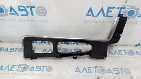 Накладка центральной консоли верхняя Volvo XC90 16-25 T8, B5, B6, тип 1, черный глянец, царапины, полез хром