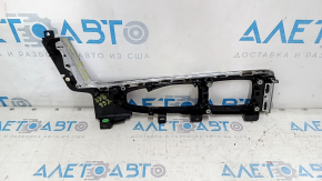 Накладка центральной консоли верхняя Volvo XC90 16-25 T8, B5, B6, тип 1, черный глянец, царапины, полез хром