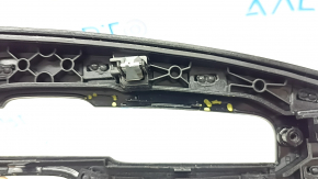 Ornamente consolă centrală BMW X3 G01 18-21 neagră, inserție cromată Perlglanz stejar închis, cu emblemă, zgârieturi, lac umflat, suport rupt
