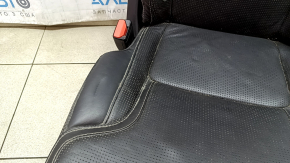 Scaun spate stânga Volvo XC90 16-23 încălzit, piele gri, perforat, pentru 3 rânduri, pentru curățare chimică, zgârieturi