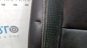 Scaun spate stânga Volvo XC90 16-23 încălzit, piele gri, perforat, pentru 3 rânduri, pentru curățare chimică, zgârieturi