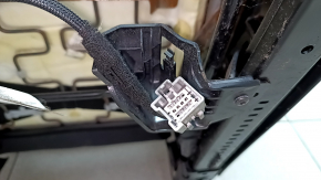 Scaun spate stânga Volvo XC90 16-23 încălzit, piele gri, perforat, pentru 3 rânduri, pentru curățare chimică, zgârieturi