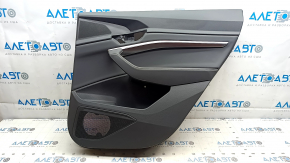 Ornamente ușă spate dreapta Audi E-Tron 19-23 piele neagră fără cortină