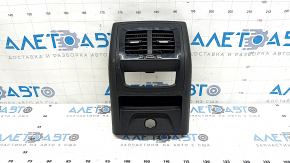 Ornamente console centrale spate BMW X3 G01 18-21 negru, cu deflector, zgârieturi