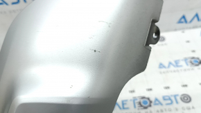 Нижняя накладка заднего бампера BMW X3 G01 18-21 серая, без фаркопа, царапины, трещина в креплении