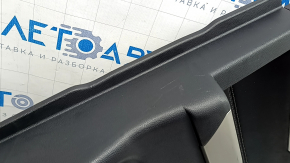 Обшивка двери карточка задняя правая Ford Explorer 21-25 кожа черная без шторки, XLT, подлокотник кожа черная, вставка хром, с ручкой, царапины, потерта
