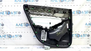 Ornamente ușă spate dreapta Honda Accord 18-18 negru, cu inserție din piele gri, cotiera piele gri, ornament sub lemn gri