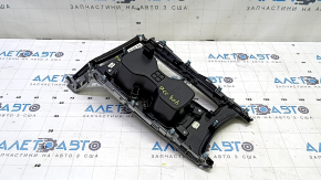 Накладка центральной консоли подстаканники Honda Accord 18-22 серая, затерта