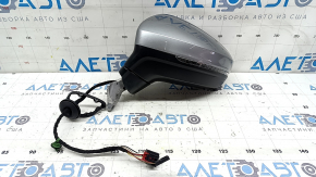 Oglindă laterală stângă completă VW Tiguan 22-24 8+2 pini, semnalizator, BSM, încălzită, argintie