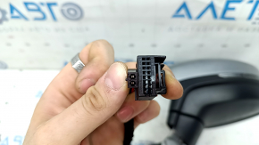 Oglindă laterală stângă completă VW Tiguan 22-24 8+2 pini, semnalizator, BSM, încălzită, argintie