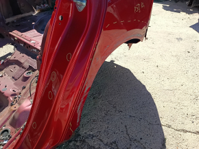 Четверть крыло задняя левая Toyota Prius 50 16-18 под BSM на кузове, красная, замята, тычки