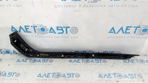 Накладка центральной консоли боковая правая Ford Fusion mk5 17-20 верхняя, кожа черн, тычка