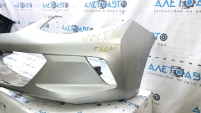 Бампер передний голый Chevrolet Volt 16- серебро, царапины, примят
