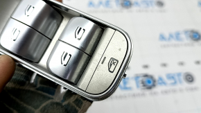 Управление стеклоподъемником передним левым Mercedes W167 GLE 350 450 20-26 хром с автоскладыванием зеркал, потерто