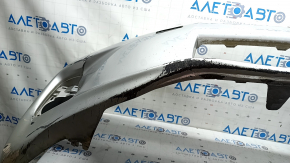Bara față nefinisată Lexus CT200h 11-13 prerest, argintiu 1J4, crăpături, uzură, zgârieturi, elemente de fixare rupte, fabricată