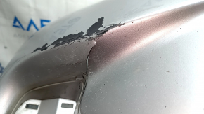 Bara față nefinisată Lexus CT200h 11-13 prerest, argintiu 1J4, crăpături, uzură, zgârieturi, elemente de fixare rupte, fabricată