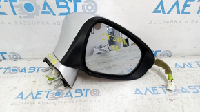 Зеркало боковое правое в сборе Lexus CT200h 11-13 7 пинов, поворотник, серебро 1J4, царапины, надломана фишка