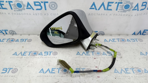 Зеркало боковое левое в сборе Lexus CT200h 11-13 7 пинов, поворотник, серебро 1J4, царапины