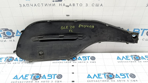 Решетка переднего бампера левая Mercedes W167 GLE 350 450 20-23 структура с хром, под парктроник, песок