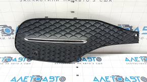 Решетка переднего бампера правая Mercedes W167 GLE 350 450 20-23 структура с хром, под парктроник, песок, трещина в креплении, царапины