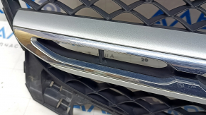 Решетка радиатора в сборе grill Mercedes W167 GLE 350 450 20-23 под радар, с эмблемой, песок