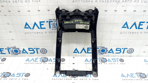 Накладка центральной консоли задняя Mercedes W167 GLE 350 450 20-23 нижняя, черная, с карманом, царапины