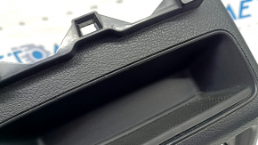 Накладка центральной консоли задняя Mercedes W167 GLE 350 450 20-23 нижняя, черная, с карманом, царапины