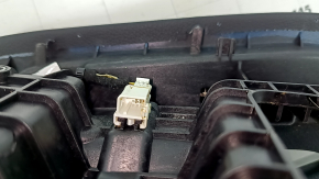 Ornamente console centrale superioare Mercedes W167 GLE 350 450 20-23 piele bej cu crom, cu iluminare din spate, uzată, necesită curățare, zgârieturi